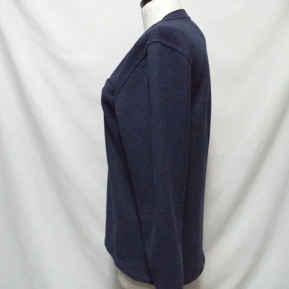 L.L. Bean Katahdin Waffle knit Fleece lined Henley Shirt Top Men Small Sm S - Picture 10 of 16